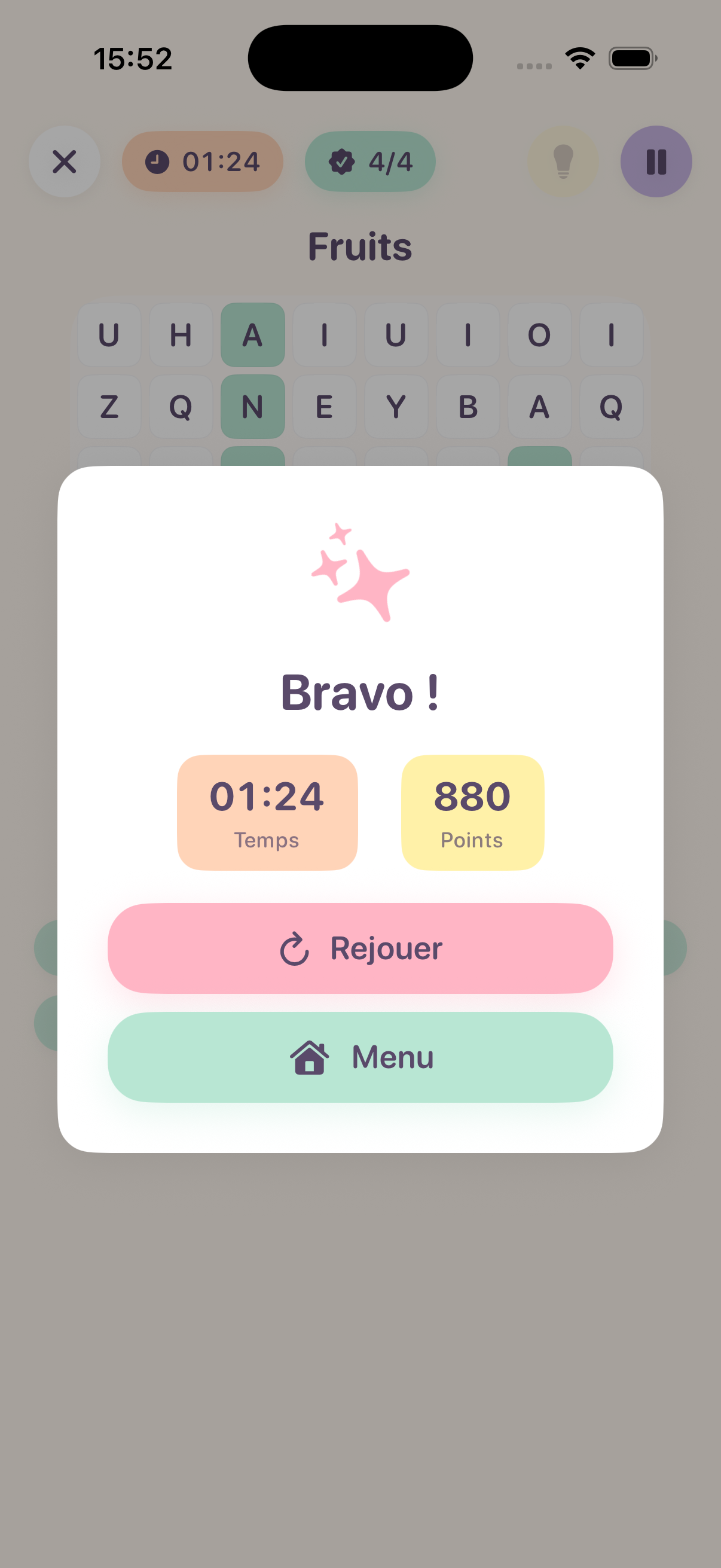 Écran de victoire